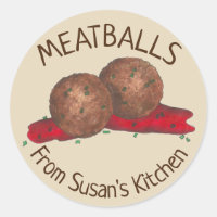 Homemade Meatballs Italian Kitchen Personalized