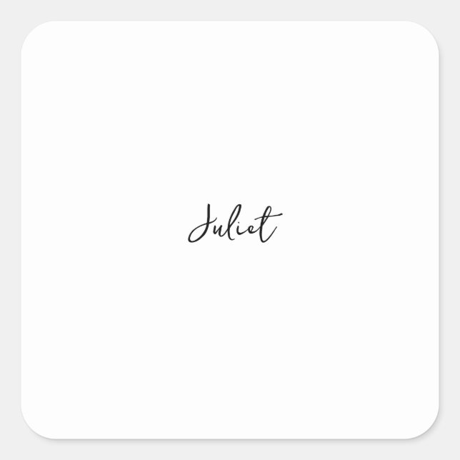 Homemade Miss To Mrs Most Popular Bridal Shower Square Sticker (Front)