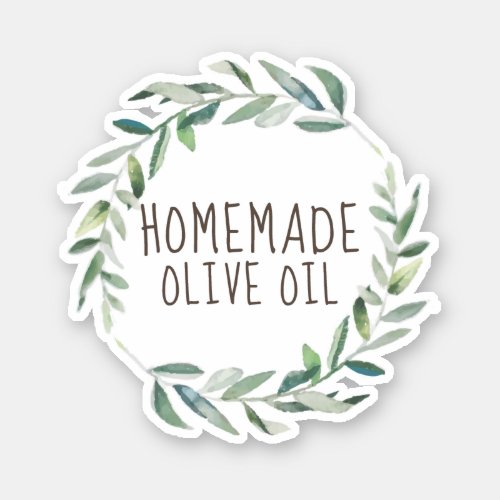 homemade Olive Oil Sticker
