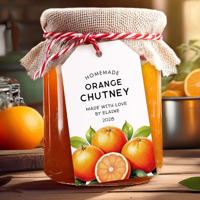 Homemade orange chutney pantry label (Creator Uploaded)
