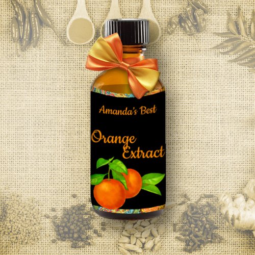 Homemade Orange Extract with Oranges Vinyl Sticker
