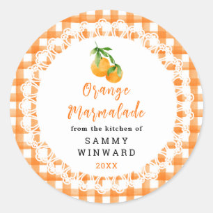 Homemade Orange Marmalade Label