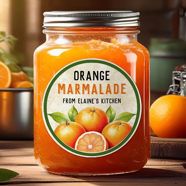 Homemade Orange marmalade sticker - vintage style (Creator Uploaded)