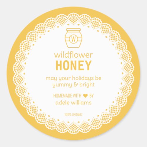 Homemade Organic Honey Sticker