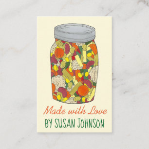 Homemade PA Dutch Chow Chow Relish Canned Goods Business Card