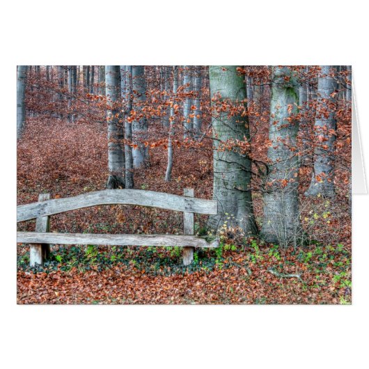 Homemade Park Bench Cards (Front Horizontal)