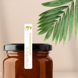 Homemade Pear Jam Thin Seal Label