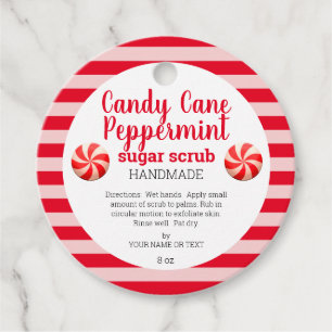  Homemade Peppermint Mason Jar Sugar Scrub  Favor Tags