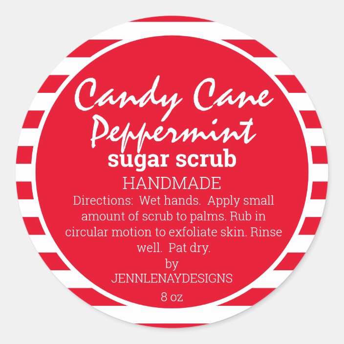 homemade-peppermint-sugar-scrub-custom-labels-zazzle