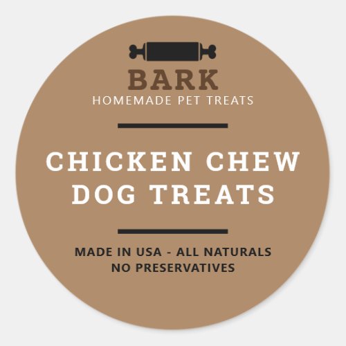 Homemade pet dog treats product labels stickers