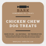 Homemade Pet Dog Treats Product Labels Stickers at Zazzle