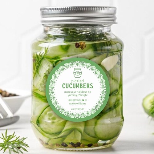 Homemade Pickled Cucumber Sticker