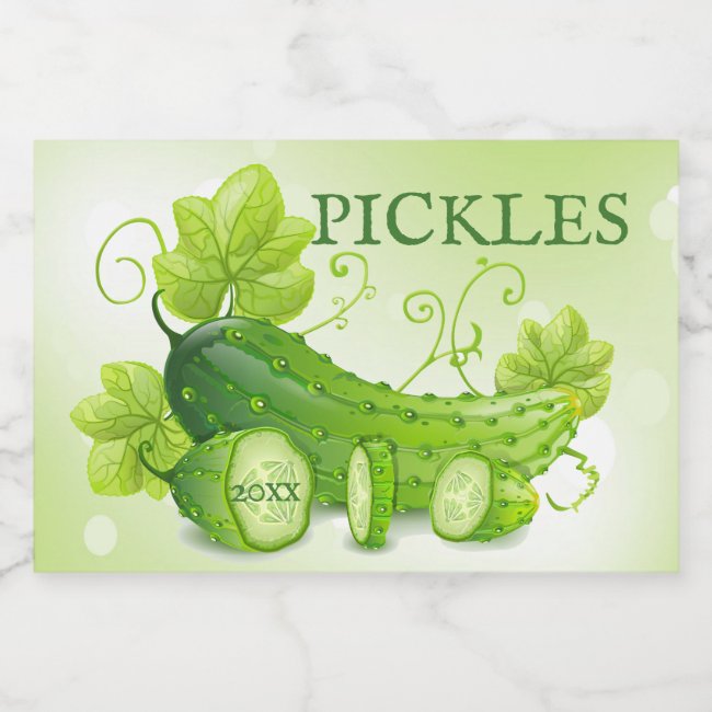 Homemade Pickles Label