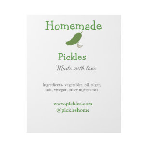 Homemade pickles made with love add text website gallery wrap