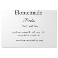Homemade pickles made with love add text website