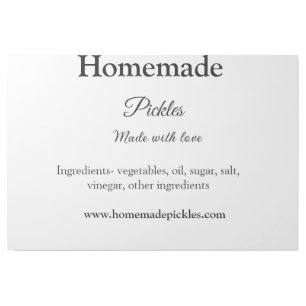 Homemade pickles made with love add text website gallery wrap
