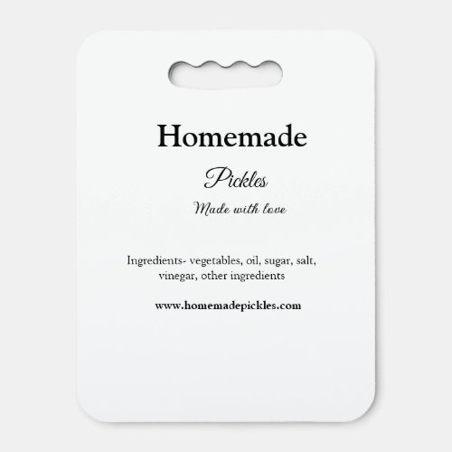 Homemade pickles made with love add text website seat cushion