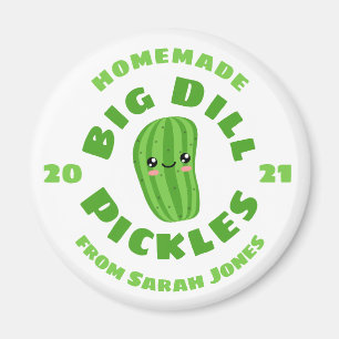 Homemade pickles magnet