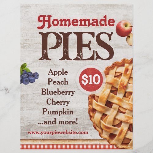 Homemade Pies Flyer