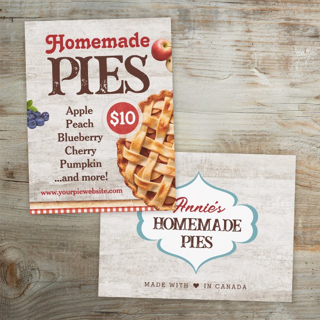 Homemade Pies Postcard (Creator Uploaded)