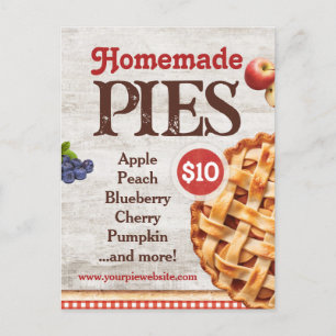 Homemade Pies Postcard
