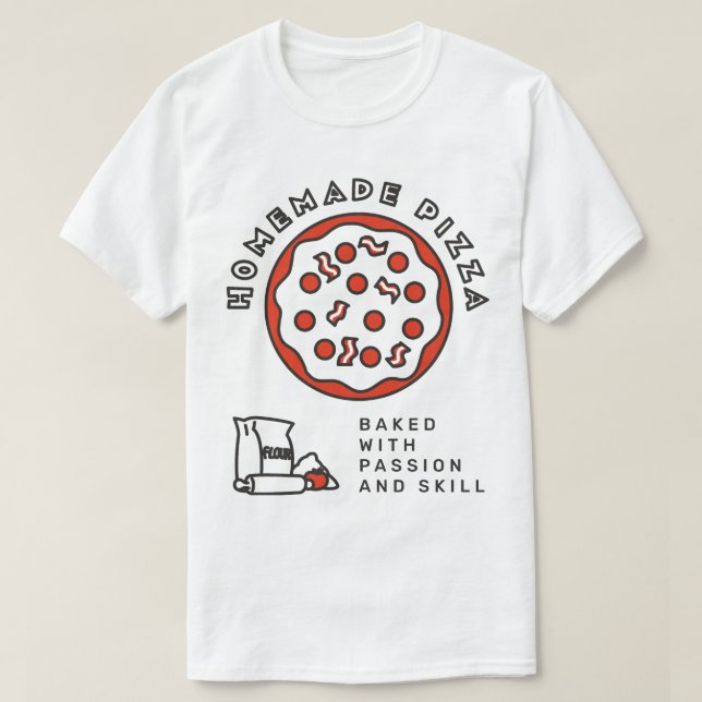 Homemade Pizza T-Shirt (Design Front)