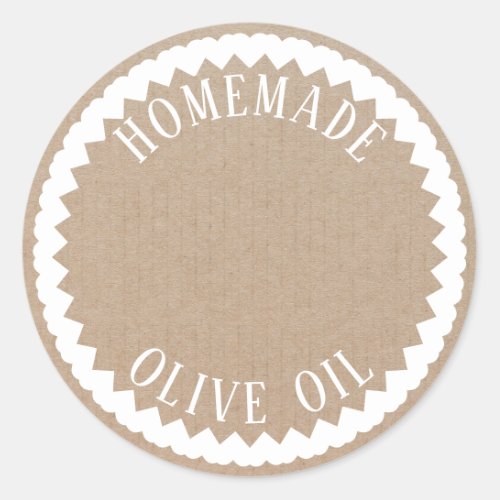 Homemade Product Rustic Vintage Heart Craft Label