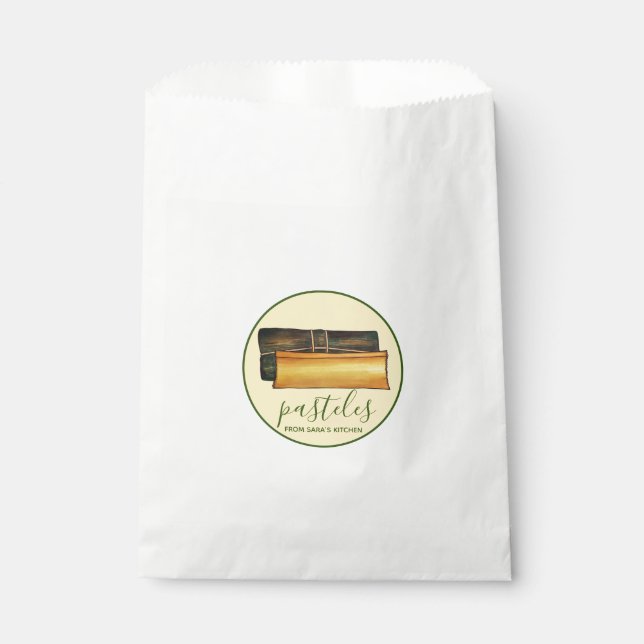 Homemade Puerto Rican Pasteles From the Kitchen of Favor Bag (Front)