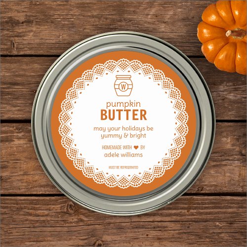 Homemade Pumpkin Butter Classic Round Sticker