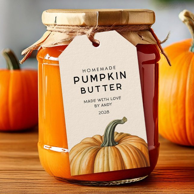 Homemade pumpkin butter food Jar Labels (Creator Uploaded)