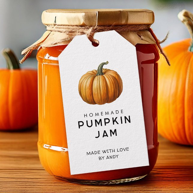 Homemade Pumpkin jam canning label (Creator Uploaded)