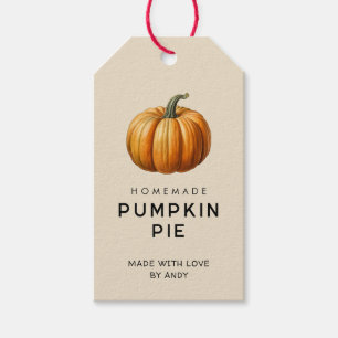 Homemade Pumpkin pie label