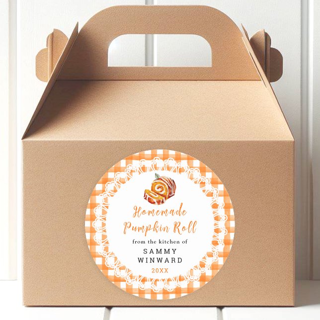 Homemade Pumpkin Roll Food Label (Creator Uploaded)