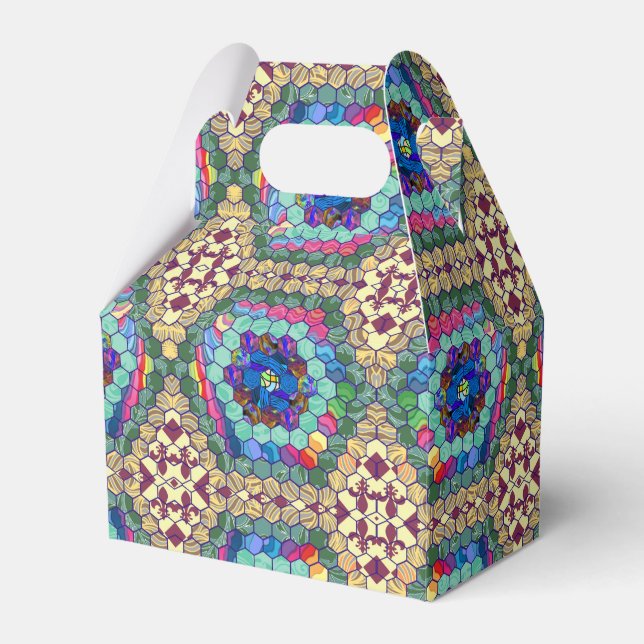 Homemade Quilt Favor Boxes (Front Side)