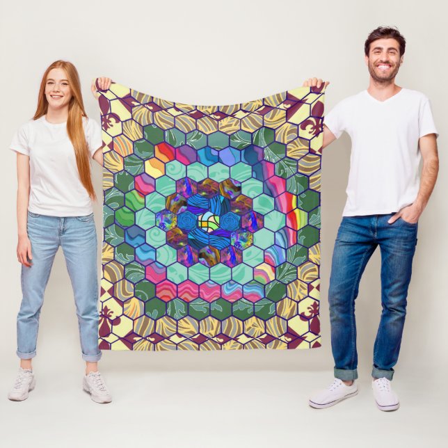 Homemade Quilt Fleece Blanket (In Situ)