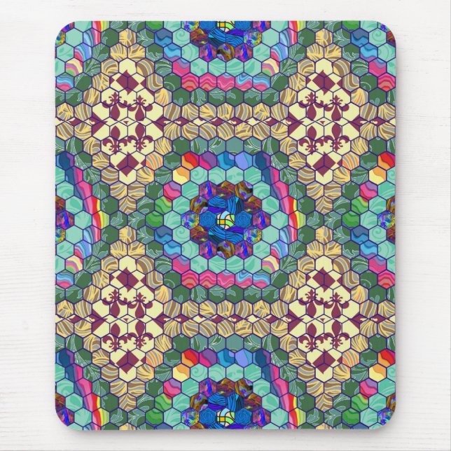 Homemade Quilt Mouse Pad (Front)