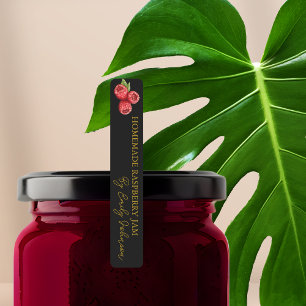Homemade Raspberry Jam Thin Label