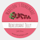 Homemade Redcurrant Jelly Labels | Zazzle