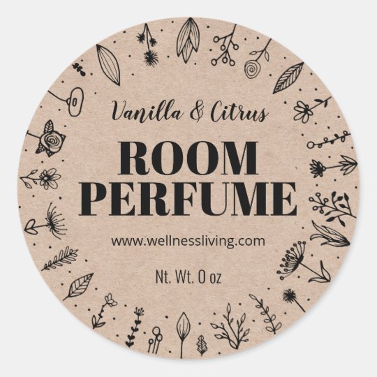 Homemade Room Spray Air Freshener Labels