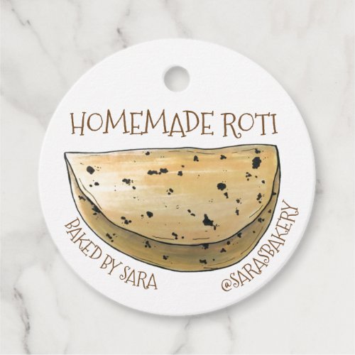 Homemade Roti Indian Chapati Bread Baked By Favor Tags