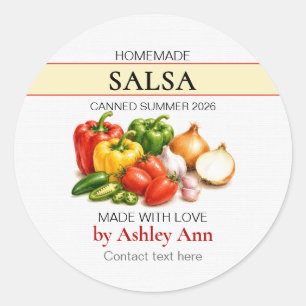 Homemade Salsa Canning Labels / Stickers