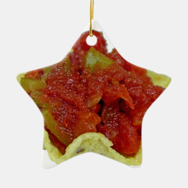Homemade Salsa Ceramic Ornament (Front)