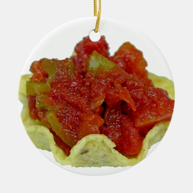 Homemade Salsa Ceramic Ornament (Front)