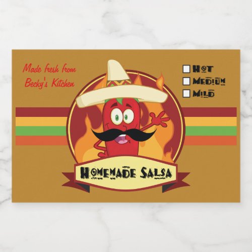 Homemade Salsa Label 3 x 2