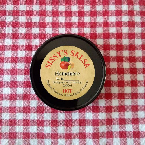 Homemade Salsa Product Sticker