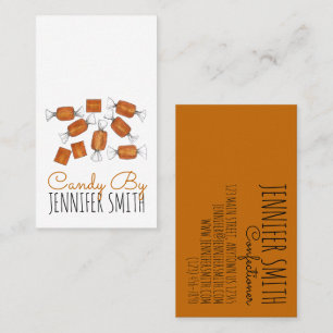 Homemade Salted Caramels Sweets Candy Store Business Card
