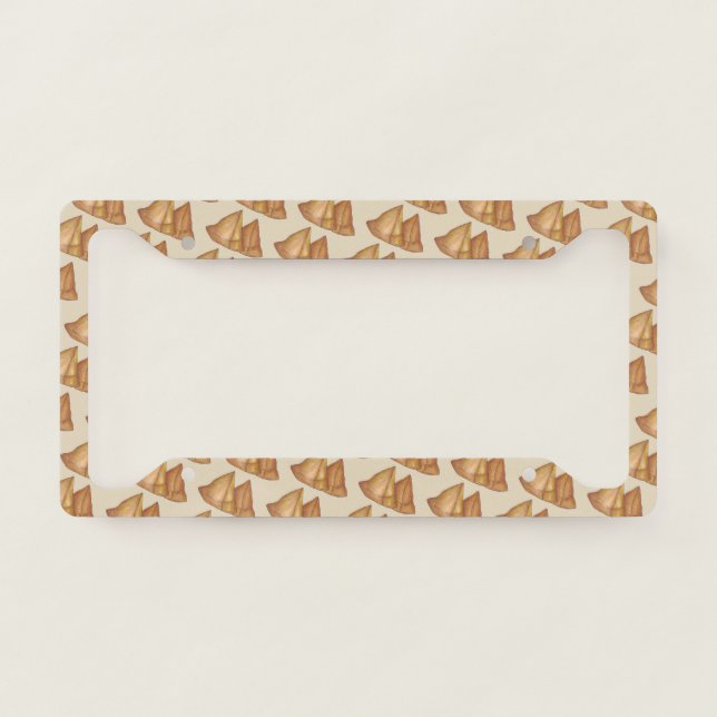 Homemade Samosas Indian Food Cooking Foodie License Plate Frame (Front)