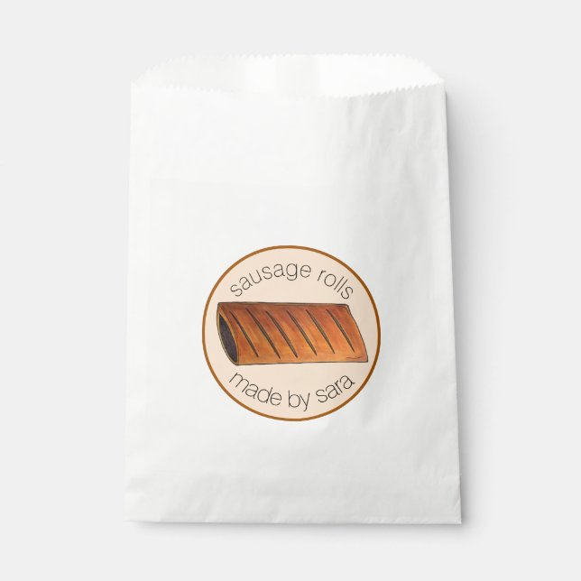 Homemade Sausage Rolls British Pastry Baked By Favor Bag (Front)