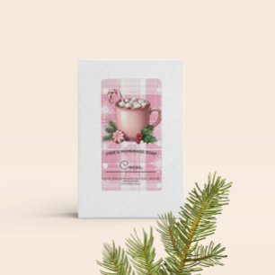 Homemade Soap Business Cocoa Christmas Label