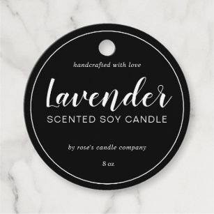 Black and white candle labels — Elleedees Custom Labels Gifts and Decor for  all Occasions